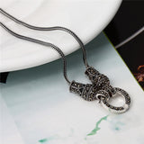 Long Baolong Jewelry S925 Silver Personality Wild European And American Retro Fashion Universal Sweater Chain Female New Pendant With Chain