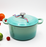 Export LINTORE cast iron enamel pot 23cm healthy uncoated stew pot Mummy pot soup health pot