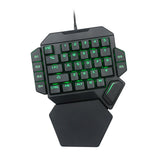 Eat Chicken One-handed Mechanical Keyboard Throne Left-handed Small Keyboard Mobile Game External Ebay Amazon Keyboard
