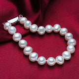 8-9Mm Freshwater Pearl Bracelet, Steamed Buns, Round And Strong Light, Basically Flawless Pearl Jewelry Accessories