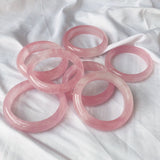 Pink Crystal Bracelet Female Pink Pink Tender Old Mineral Horse Powder Recruit Peach Blossom Prosperous Marriage Hibiscus Stone Bracelet