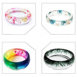 4PCS Silicone Mould Mold Round For Curve Bangle Bracelet Jewelry Making DIY