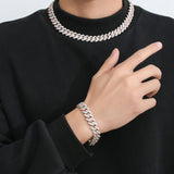 European and American Cuban Bracelet Men's Punk Hip Hop Chain Hand Jewelry Trendy Cuban Chain Female