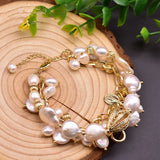Original Natural Baroque Pearl Set Bracelet