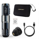 Ambition Mars Professional Wireless Tattoo Machine Pen Adjustable Stroke2.0-4.0mm Cartridge 1800mAh Coreless Motor Tattoo Artist