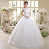 2021Wedding Dress Lace Shoulder Slim Fit Big Code