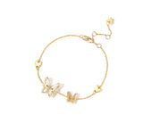 Butterfly girlfriends bracelet 925 silver simple and cold