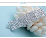 Atmospheric multi-layer micro-inlaid 3A zircon bracelet