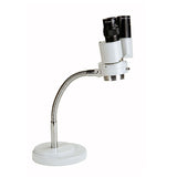 8X with LED Light Multi-Angle Adjustment Hose Binocular Soldering PCB Repair Lab Stereo Microscope