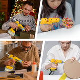 100W Cordless with 10pcs 11mm Stic Hot Melt Glue Gun for /Milwaukee/Makita/Bosch 18V Battery (No Battery)