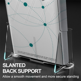8.5 x 11 Stand Acrylic Brochure Holders Clear Flyer Holder Display Stand, 2 Packs