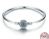 S925 sterling silver full diamond bracelet ring accessories ladies simple charm bracelet