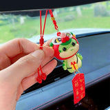 Car Decoration Chinese Rearview Traditional 2025 Year Of The Snake Hangable Pendant Creative Auto