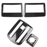 Top-For TOYOTA VELOZ AVANZA 2022 2023 Carbon Fiber Car Roof Air Outlet Frame Reading Light Lamp Cover Trim Sticker