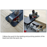 With Fixture for Door Cabinets 35mm Hinge Boring Jig Kit Aluminum Alloy Woodworking Hole Drilling Guide Locator