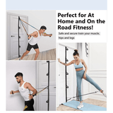 Multi-Section Door Buckle: Multi-Point Door Anchor Pull Rope for Fitness & Home Door Clamp - Suspension Training Belt