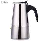1pc Stainless Steel Coffee Pot, Mocha Espresso Latte Percolator Stove Coffee Maker Pot Percolator Drink Tool