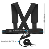 1set Ultimate Speed and Agility Training Set with Resistance Bands and Sled Harness