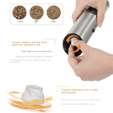 1pc, Stainless Steel Electric Food Grinder, Adjustable Roughness Gravity Induction, Black Pepper Sea Salt Edible Salt Grinder