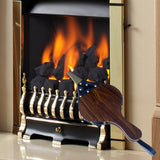 1pc Fireplace Bellows Large Wood Air Blower Cast Nozzle For Outdoor Camping BBQ Grill Chimney Hand Bellow Pump Pit Barbeque Fire Tools Accessories With Hanging Strap