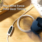 1pc Ceiling Fan Household Portable Remote Control Timing Fan Dormitory Electric Fan Small Fan Usb Three-Gear Adjustable Cooler Mini Portable Fan Teacher's Day Halloween Christmas Wedding Birthday Party Favor