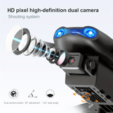 E99 Pro Drone With HD Camera, WiFi FPV HD Dual Foldable RC Quadcopter Altitude Hold