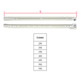 drawer slide rail One set Steel Bottom Side Mount Wheel Slide Track Set