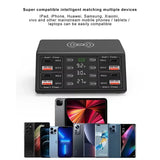 100W 8 Ports USB Type C Fast Charger Station QC3.0 PD3.0 Wireless Charging Desktop Quick Charge For book Phone