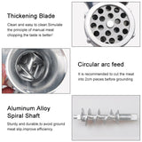 1set Manual Meat Grinder Aluminium Alloy Hand Operate Manual Meat Grinder Sausage Beef Mincer Hand Crank Meat Mincer