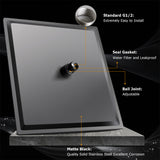 1pc Square Rain Shower Head, High Flow Stainless Steel Rainfall ShowerHead, Waterfall Bath Shower Body Covering, Ceiling Or Wall Mount Shower Head, (30.48 Cm, Matte Black)