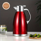 1pc 2.3L 304 Stainless Steel Vacuum Insulated Kettle Warm Water Bottle, European Style Coffee Kettle, Household Hot Water Bottle