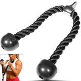 Tricep Rope, Push Pull & Down Cord, Arm Muscle Exercise Resistance Bands, Body Building & Strength Training Equipment