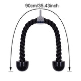 Tricep Rope, Push Pull & Down Cord, Arm Muscle Exercise Resistance Bands, Body Building & Strength Training Equipment