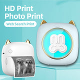 Mini Lable Sticker Printer 57mm Inkless Pocket Thermal Printer Wireless BT Photo Note Printing