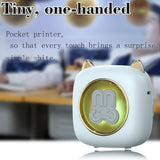 Mini Lable Sticker Printer 57mm Inkless Pocket Thermal Printer Wireless BT Photo Note Printing