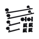10pcs/set Punch Installation Towel Rod, Stainless Steel Bath Hardware Set, Bathroom Towel Hanging Rod, Toilet Tissue Holder Rod, Bathroom Towel Clothes Hook, Bathroom Accessories