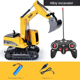 1: 24 Electric Remote Control Excavator 2.4G Alloy Shovel With Battery Charging Line, Excavator Toy Gifts
