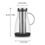 1pc, Glass Pot, Espresso Machine, Cold Brewing Ice Coffee Machine, Dual Purpose Filter Coffee And Teapot, Espresso Ice Drippe
