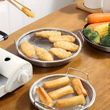 1pc, Kitchen Oil Filter Tray, Stainless Steel Frying Oil Filter Tray, Fine Mesh Filter Basket For Frying Grilling Food, Kitchen Strainer Colander For Washing Vegetables And Fruits, Kitchen Accessaries