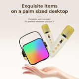 Karaoke Machine For Kids Adults With Mini Microphone Set Portable BT Speaker With Wireless Mic For Home Party Birthday