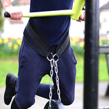 1pc Fitness Belt, Weight Lifting Waist Band, Sports Accessories, Durable Cloth Belt + Iron Chain
