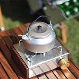 1pc Lightweight Aluminum Camping Kettle For Outdoor Cooking And Brewing Coffee And Tea!
