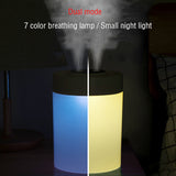 1pc, USB Air Humidifier, 1.06gal Double Nozzle Air Humidifier, LED Commercial Home Appliance