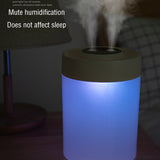 1pc, USB Air Humidifier, 1.06gal Double Nozzle Air Humidifier, LED Commercial Home Appliance