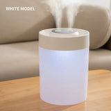 1pc, USB Air Humidifier, 1.06gal Double Nozzle Air Humidifier, LED Commercial Home Appliance