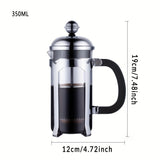 1pc, Coffee Maker French Press Filter Tea Brewer Coffeeware Teaware Simple Pressure Glass Pot
