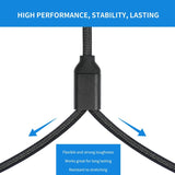 Bochara Type C Input To Dual XLR Male Output OFC Audio Cable For Speakers Amplifier Mixer