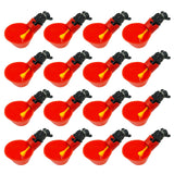 16Pcs Red Automatic Bird Coop Poultry Chicken Fowl Drinker Water Drinking Cups Livestock Drinking Cup Poultry Tools