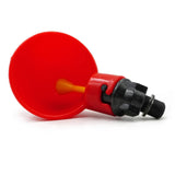 16Pcs Red Automatic Bird Coop Poultry Chicken Fowl Drinker Water Drinking Cups Livestock Drinking Cup Poultry Tools