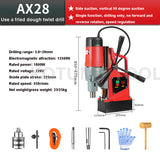 Electric 220V Multifunctional Magnetic Floor Drill Portable Industrial Grade Drilling hine
